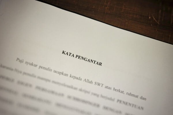contoh kata pengantar untuk makalah bahasa indonesia