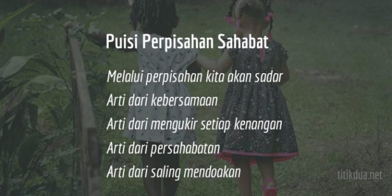 Puisi Persahabatan / Puisi Sahabat Pendek : Hatiku Jiwaku Kamu ... - Puisi Perpisahan Sahabat 768x384