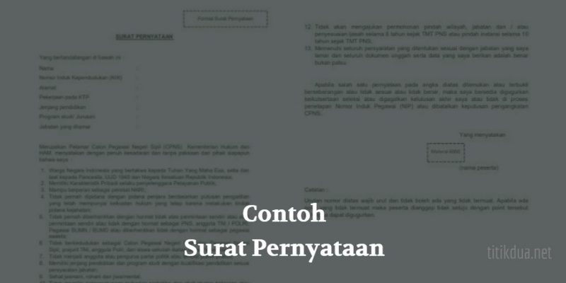 Get Contoh Surat Pernyataan Mau Menikah PNG