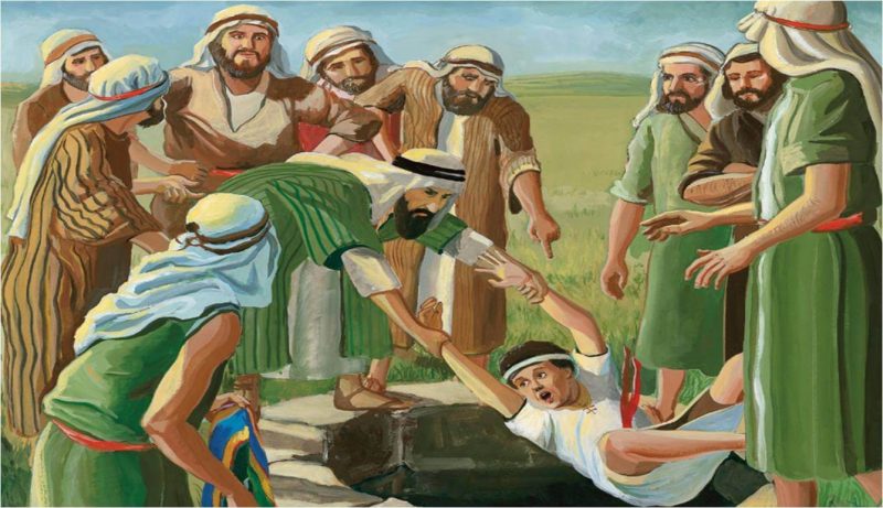 Yusuf dibuang ke sumur oleh saudara saudaranya