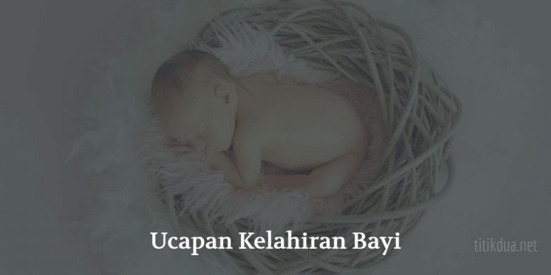 Kartu ucapan kelahiran bayi laki-laki islami