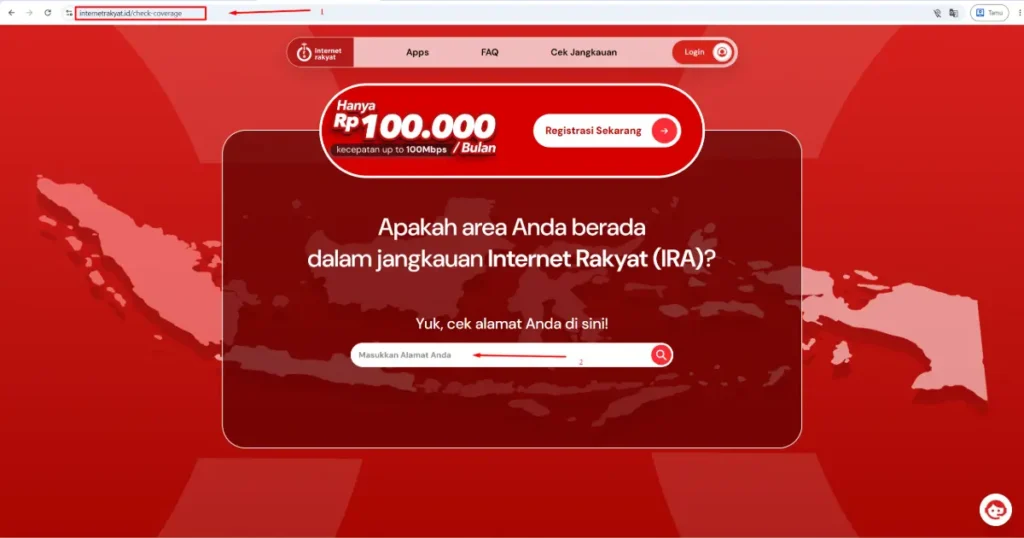 Cara Cek Jangkauan Internet Rakyat