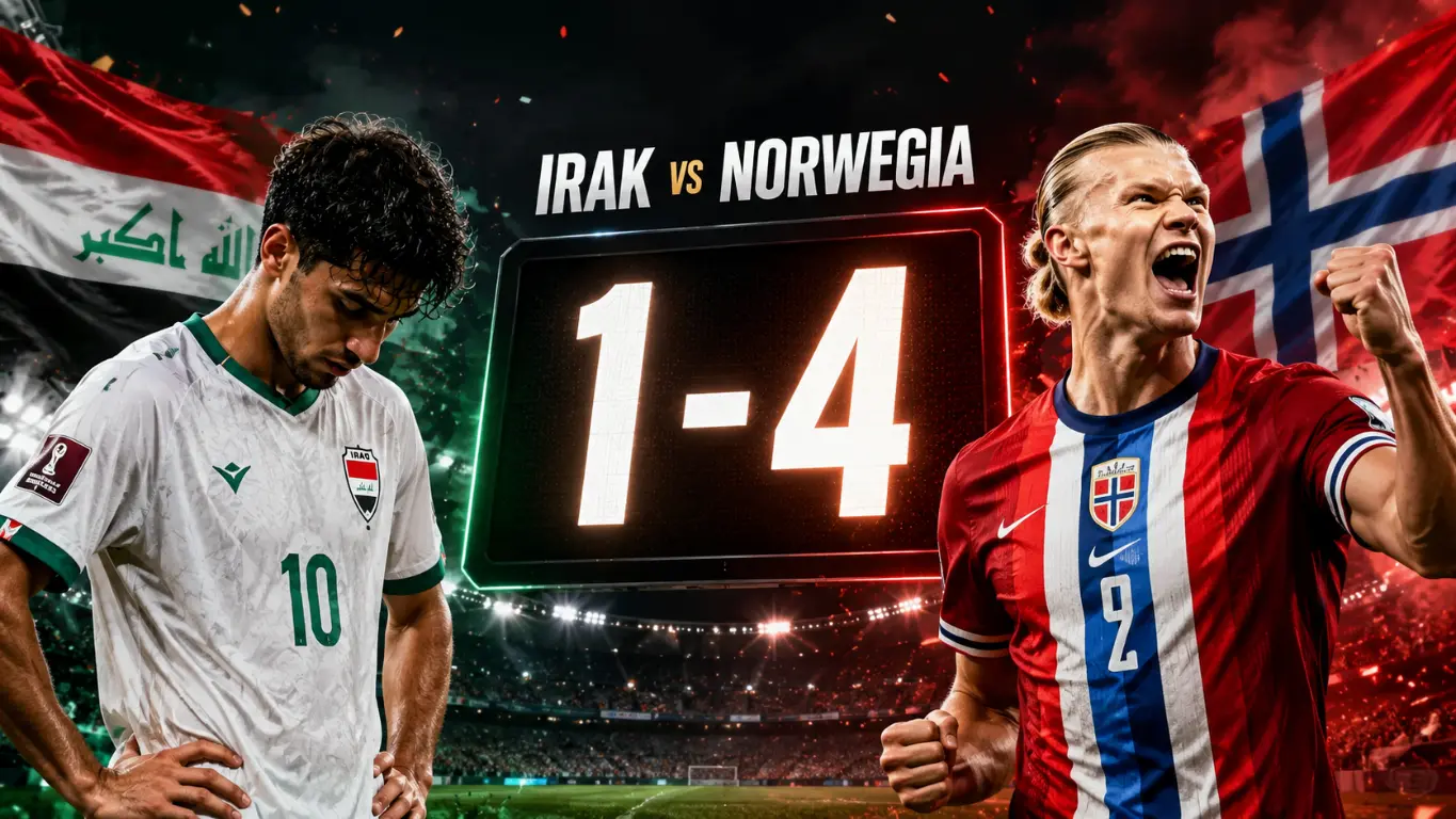 Ilustrasi hasil pertandingan Iraq vs Norwegia pada piala dunia 2026