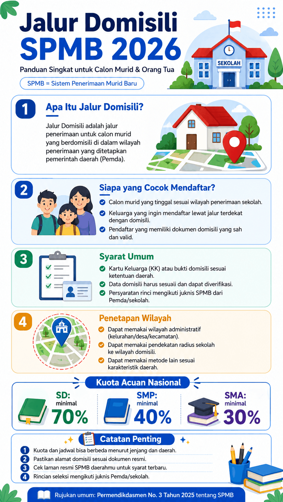 Jalur Domisili SPMB 2026: Panduan Singkat untuk Calod Murid & Orang Tua