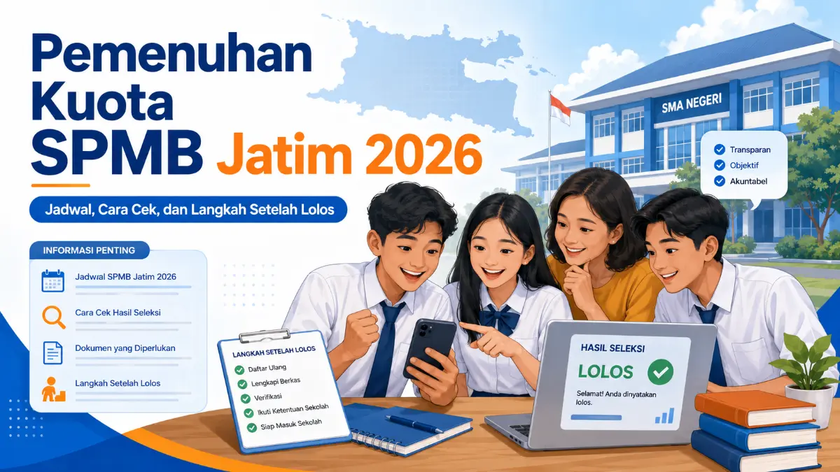 Pemenuhan Kuota SPMB Jatim
