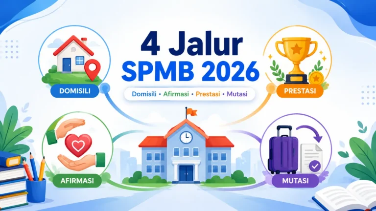 Perbedaan 4 Jalur SPMB 2026
