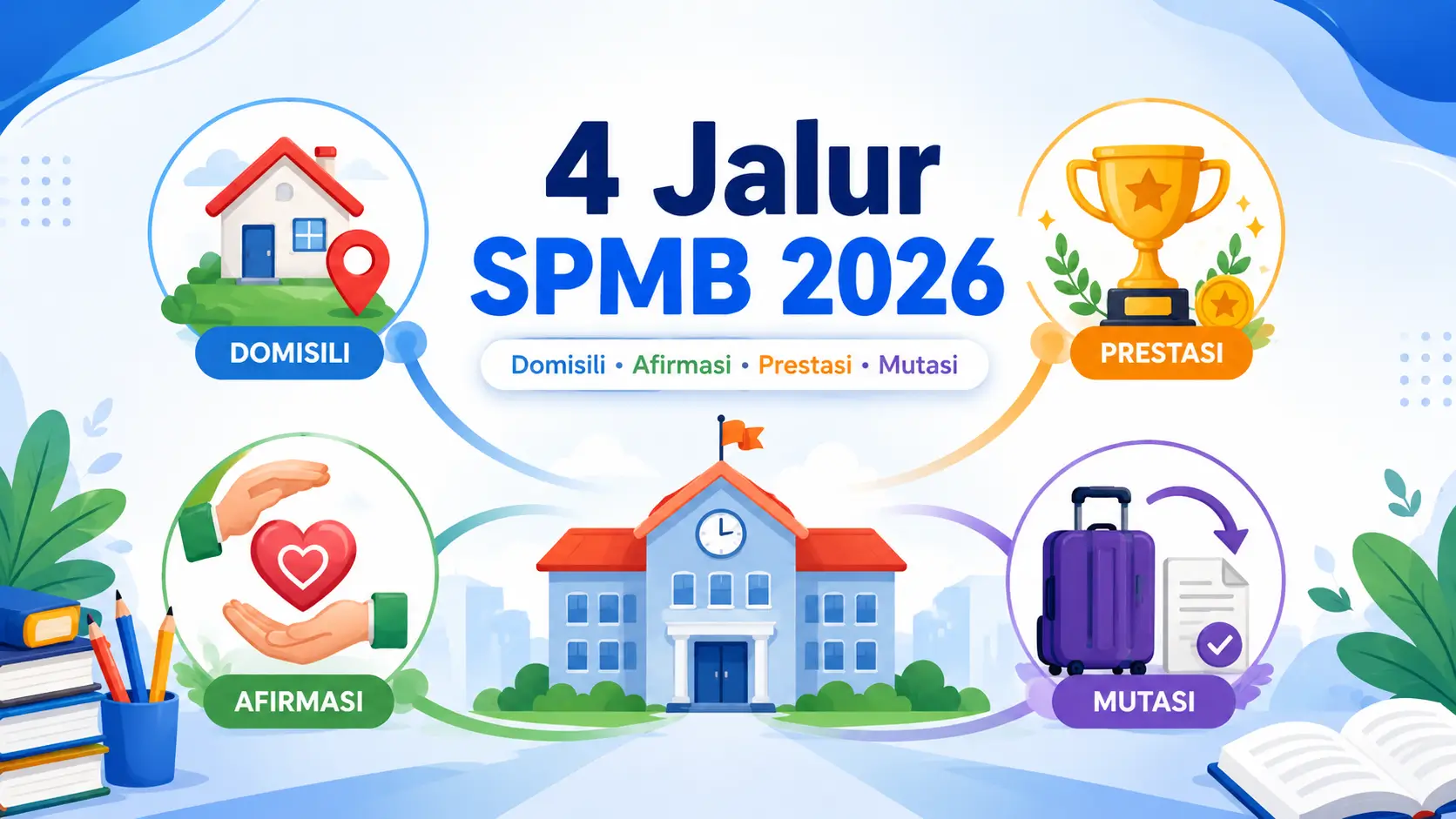 Perbedaan 4 Jalur SPMB 2026