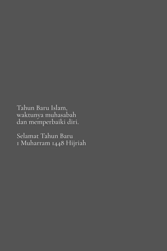 Quotes Tahun Baru Islam Singkat