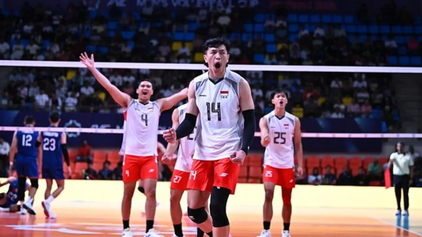 Timnas Voli Putra Indonesia akan menghadapi Oman dalam laga terakhir fase grup AVC Men's Volleyball Cup 2026.